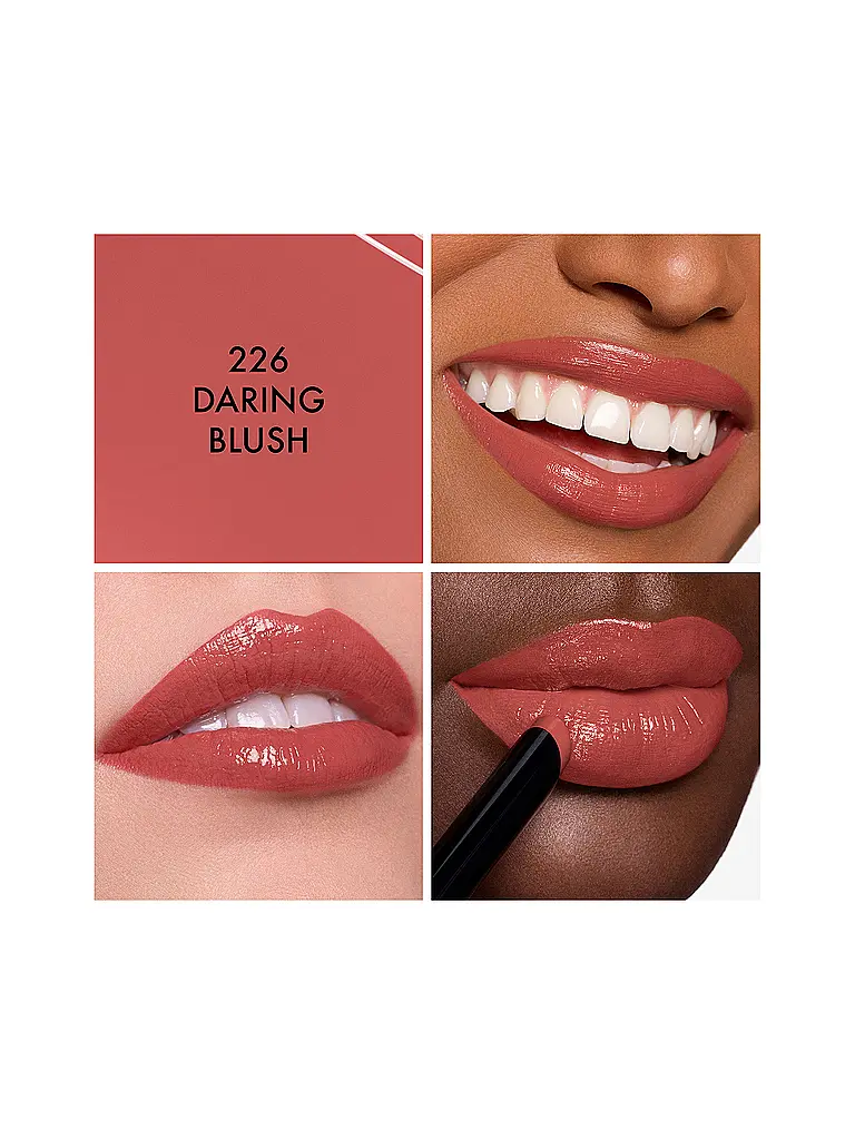 DIOR | Rouge Dior On Stage - Lippenstift der lange hält und nicht austrocknet mit Shine-Finish (226 Daring Blush) | rosa