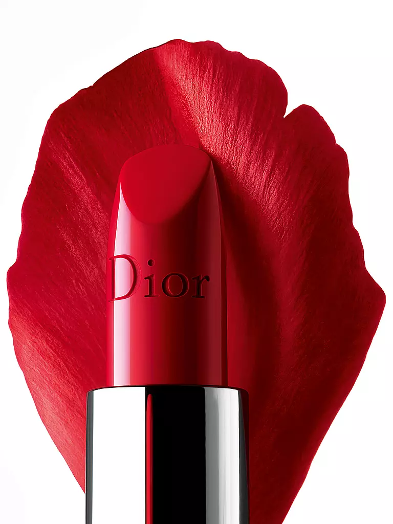 DIOR | Rouge Dior Satin Lippenstift ( 743 Rouge Zinnia )  | rot