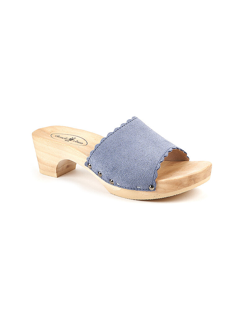 DIRNDL & BUA Trachtenschuhe - Pantolette blau | 39