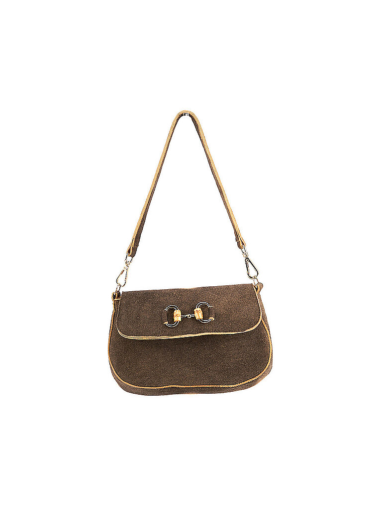 DIRNDL & BUA Ledertasche - Umhängetasche RESL olive