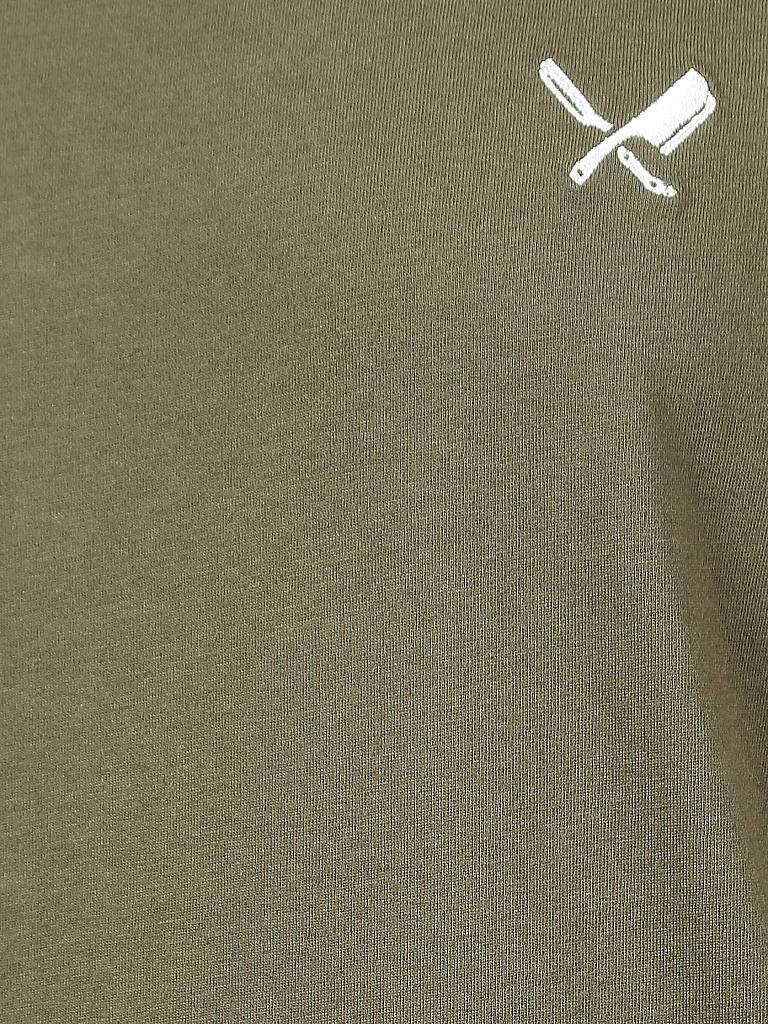 DISTORTED PEOPLE | T Shirt Grand Crew | olive