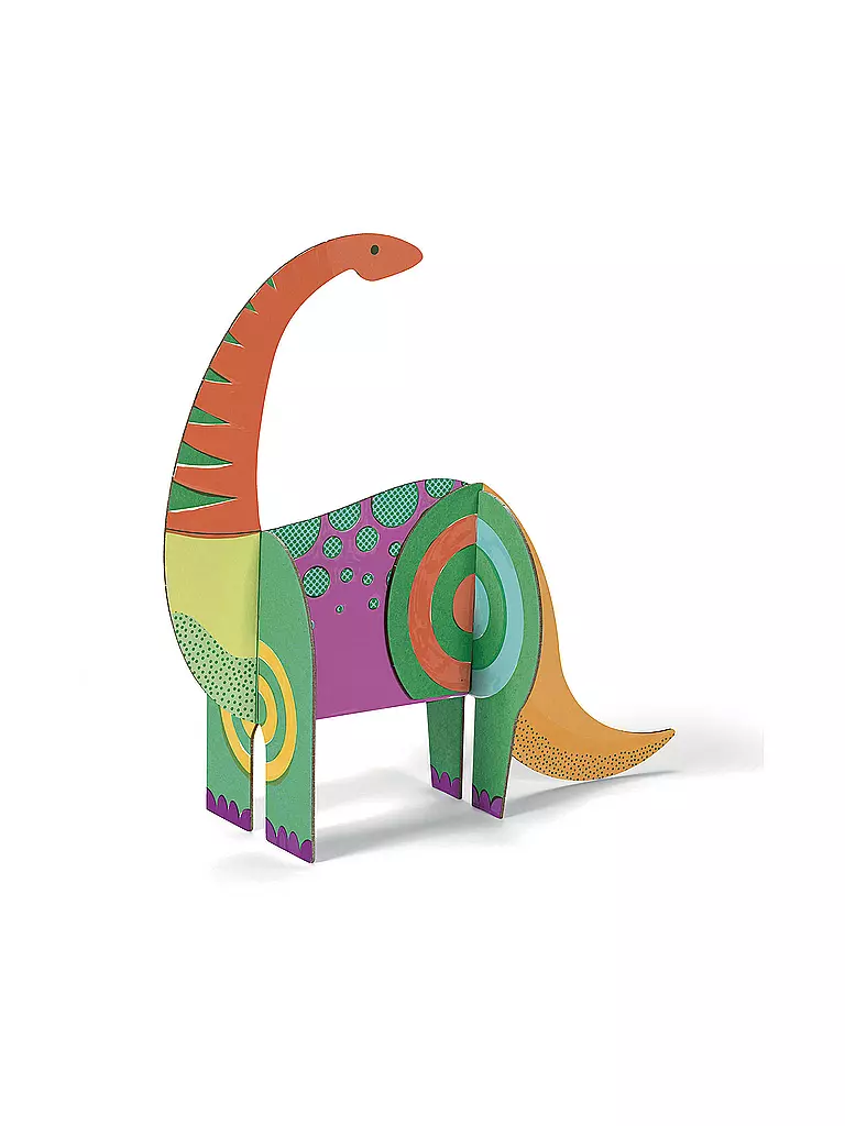 DJECO | Dinosaurier - Anmalen, Zusammenstecken, Spielen | keine Farbe