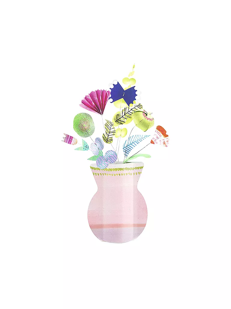 DJECO | Papierblumenstrauß Basteln - Filigrane Blumenpracht | keine Farbe