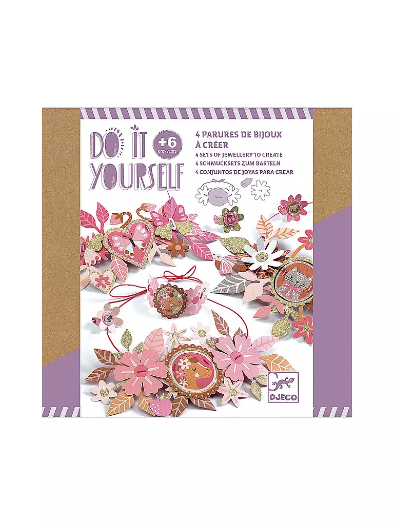 DJECO | Schmucksets zum Basteln - Zarte Medaillons | keine Farbe