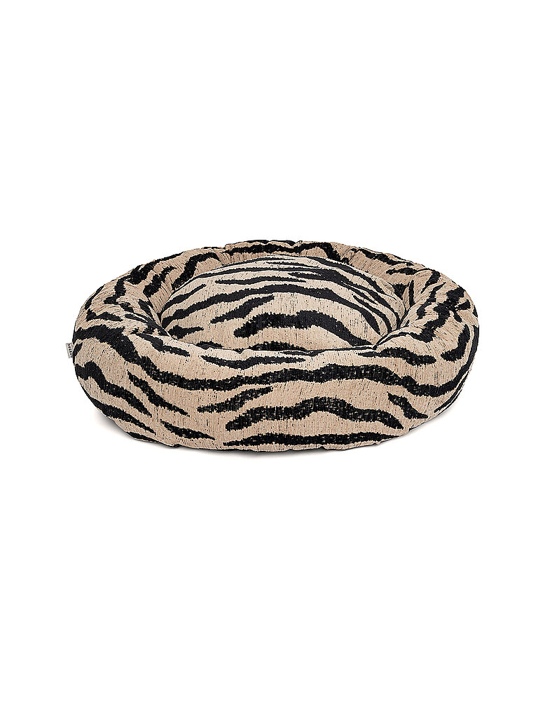 DOGGUO Hundebett ROUND ZEBRA schwarz | S