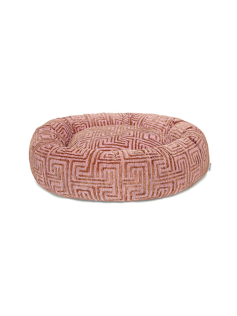 DOGGUO Hundebett MAZE ROUND rosa | S