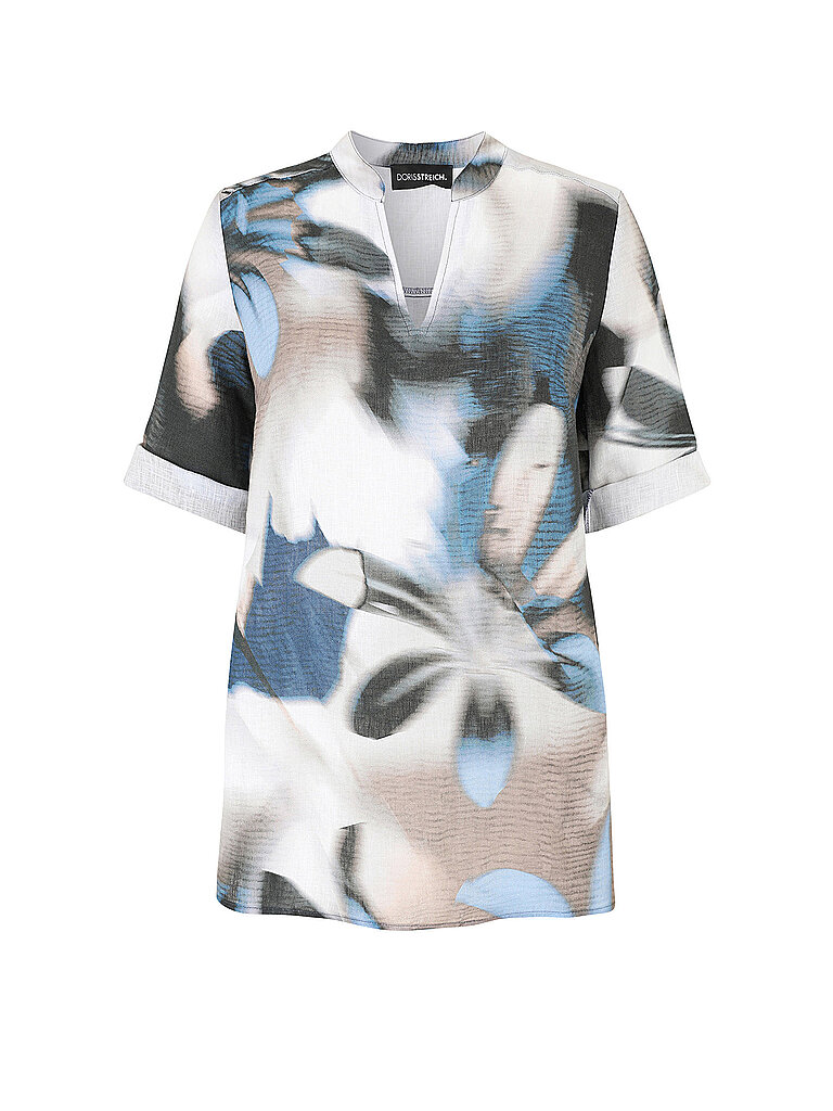 DORIS STREICH Leinenbluse blau | 46 Image