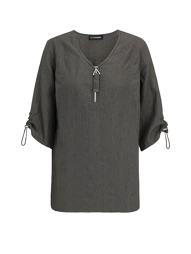 DORIS STREICH Leinenbluse braun | 42 Image