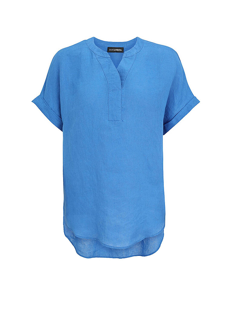 DORIS STREICH Leinenbluse blau | 46 Image