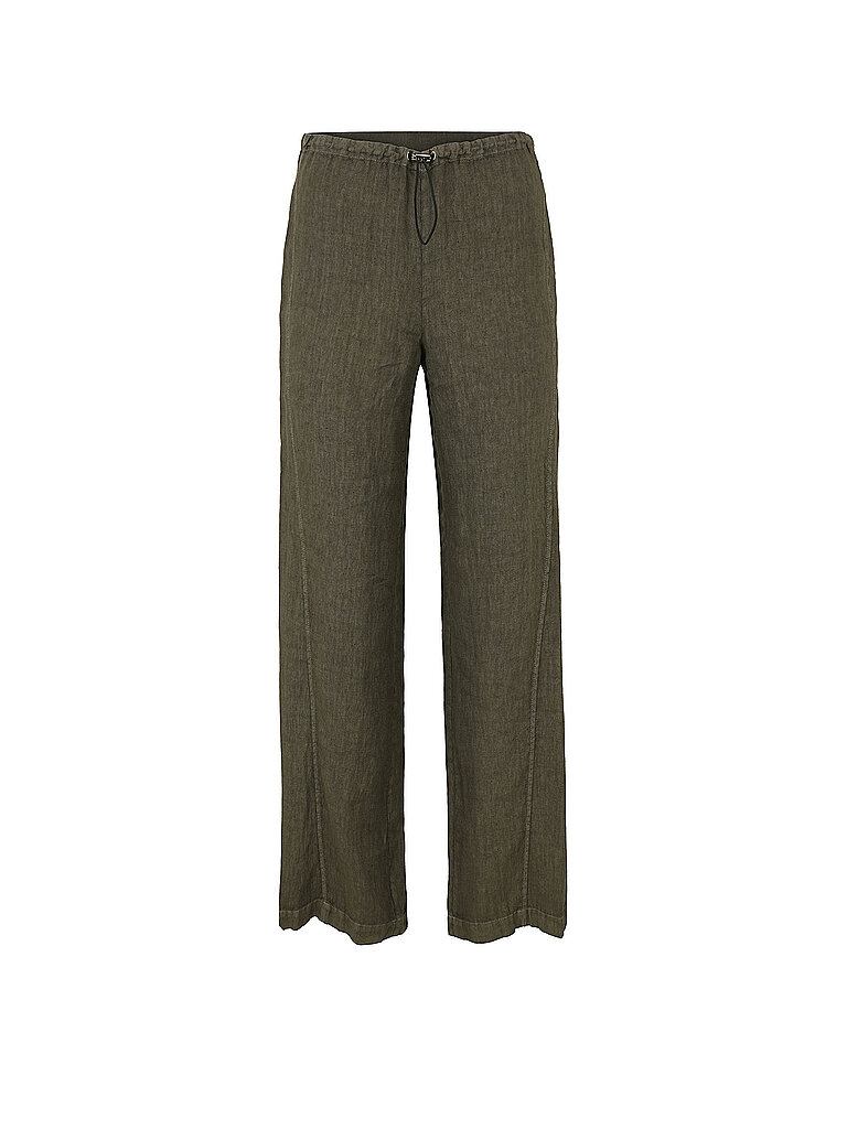 Leinenhose olive 42 damen