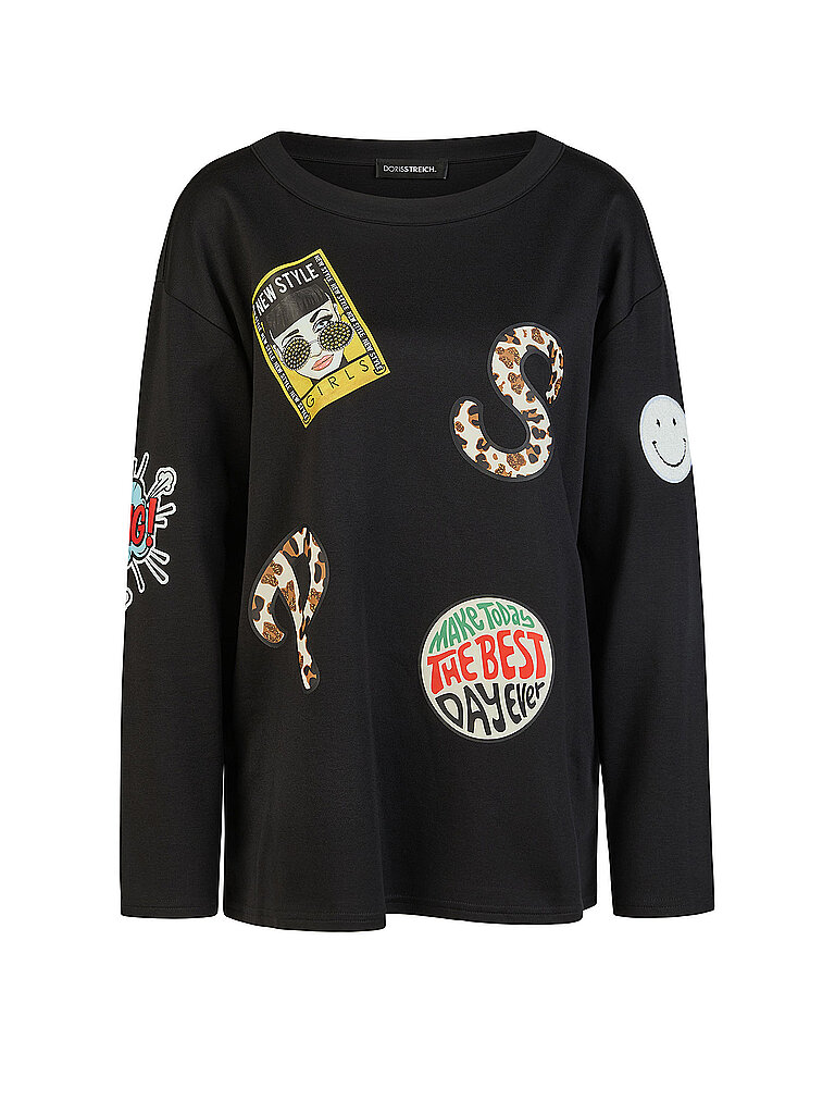 DORIS STREICH Langarmshirt  schwarz | 42