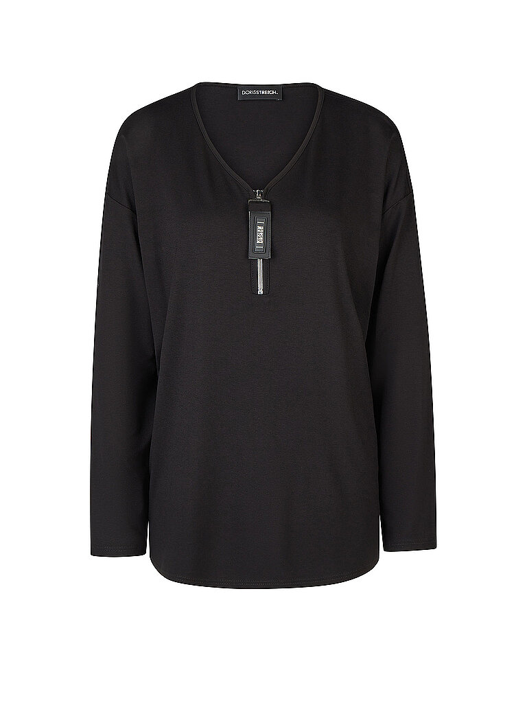 DORIS STREICH Langarmshirt  schwarz | 48