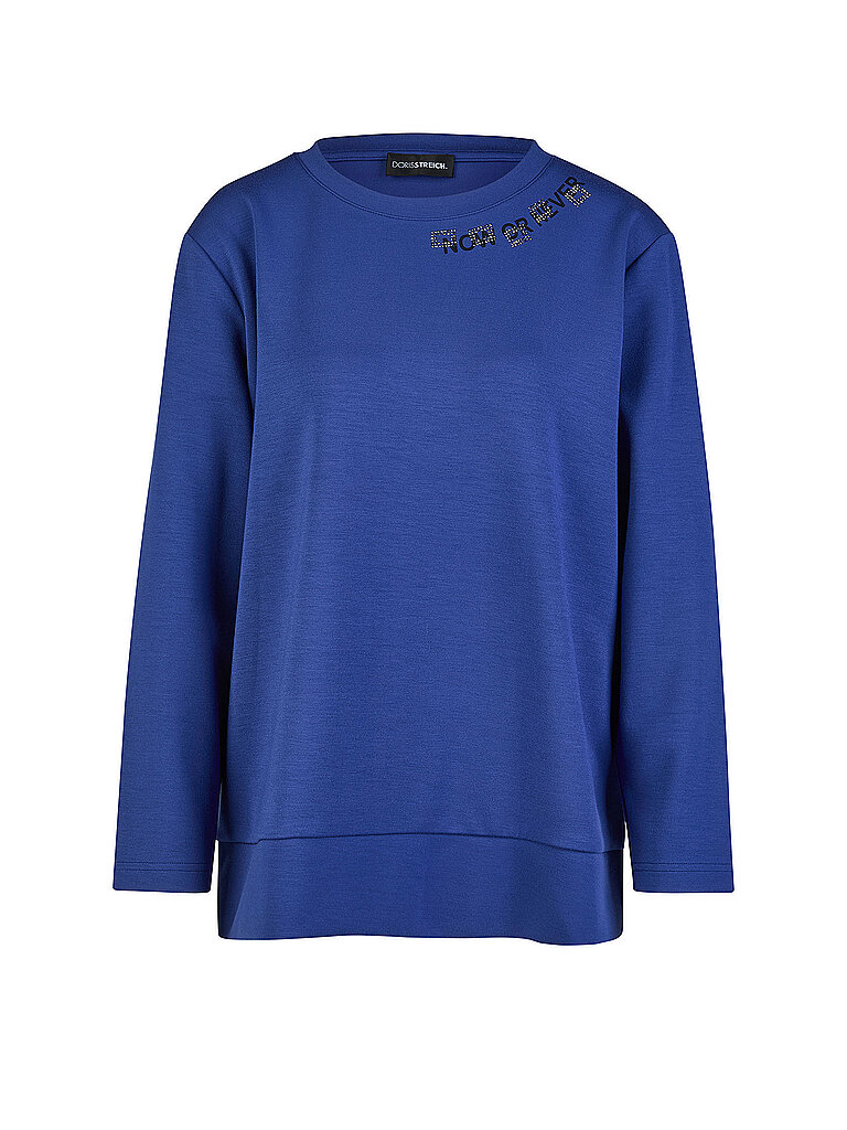 DORIS STREICH Langarmshirt  blau | 42