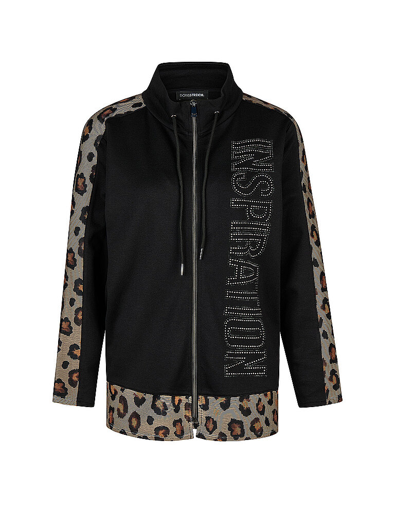 DORIS STREICH Sweatjacke  schwarz | 52