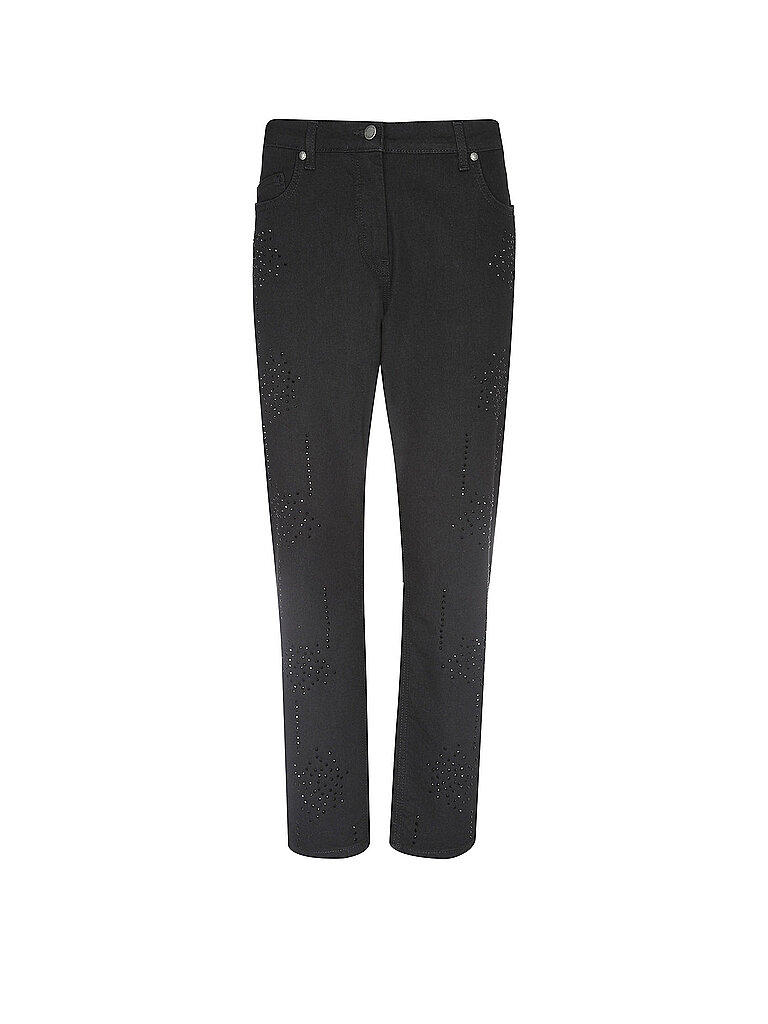 DORIS STREICH Jeans Straight Fit  schwarz | 48