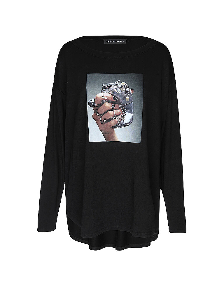 DORIS STREICH Langarmshirt  schwarz | 40