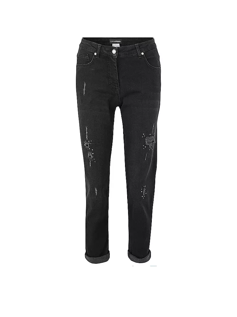 DORIS STREICH | Jeans Straight Fit  | schwarz