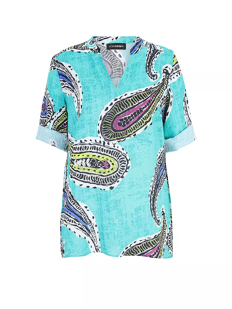 DORIS STREICH | Leinenbluse | hellblau