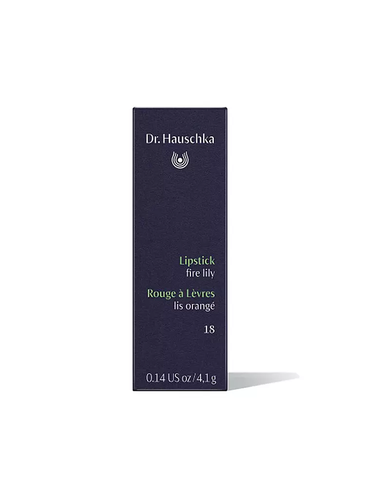 DR. HAUSCHKA | Lipstick (18 Fire Lily) | rot