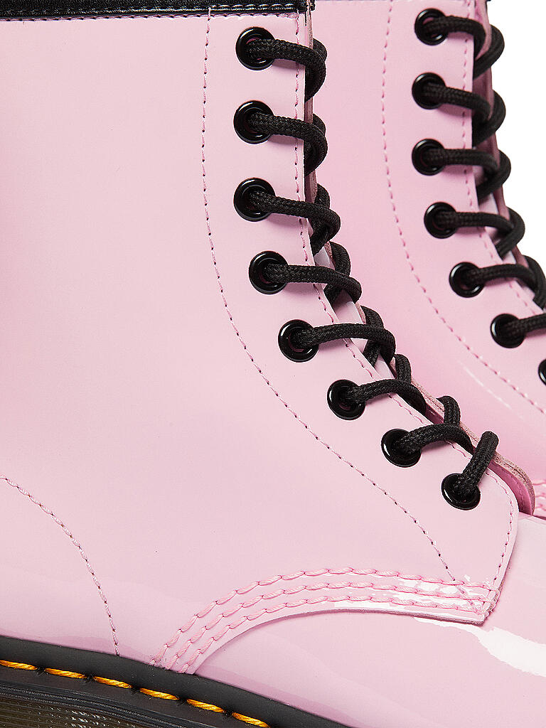 DR. MARTENS | Lack Schnürstiefel - Boots Pascal 1460 | rosa