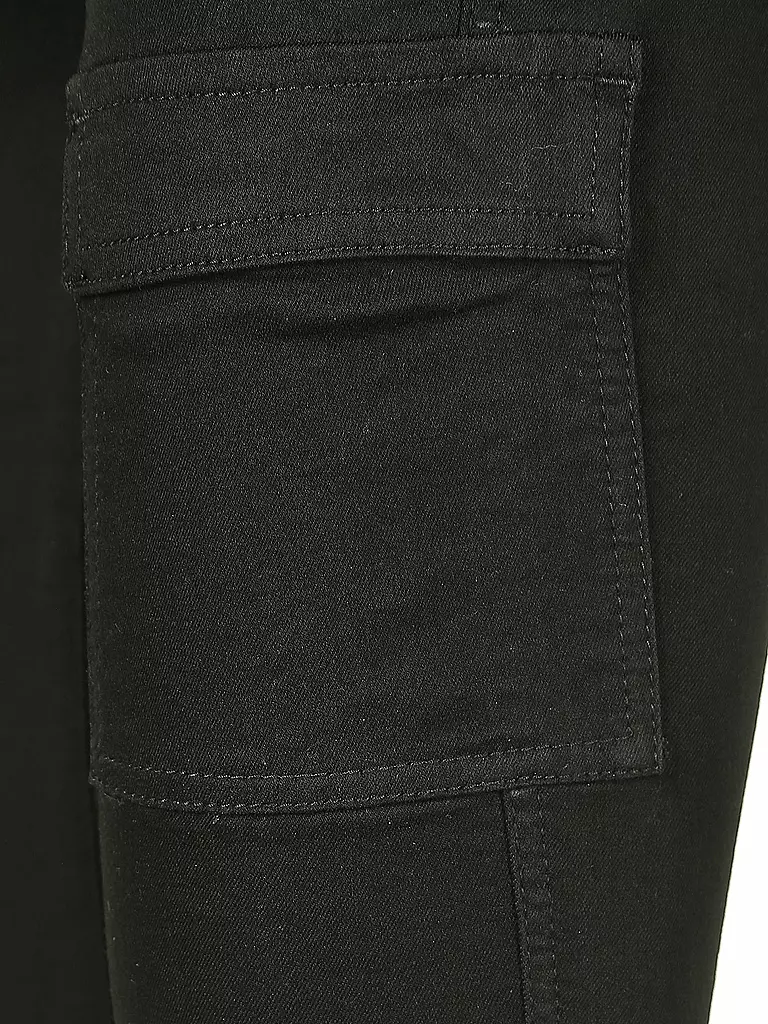 DR.DENIM | Cargohose Skinny Fit Lexy Cargo | schwarz