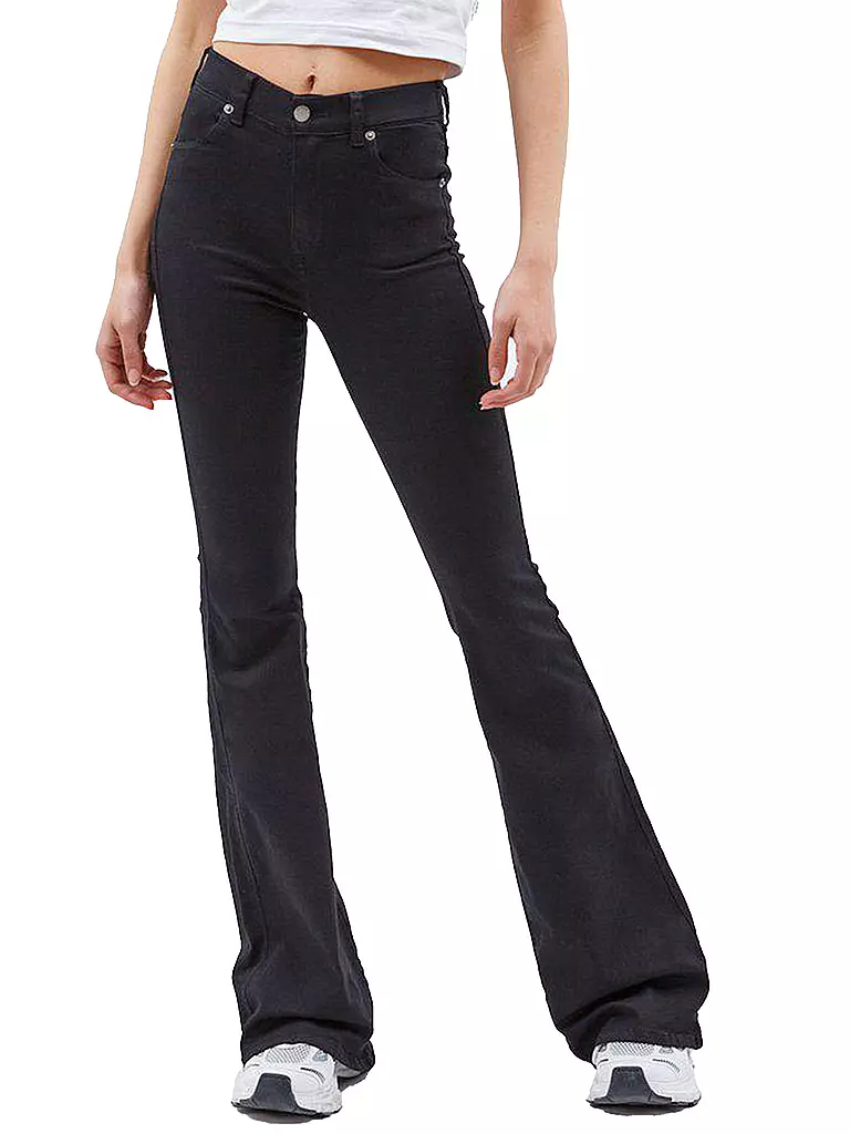 DR.DENIM | Highwaist Jeans Bootcut Fit MACY | schwarz