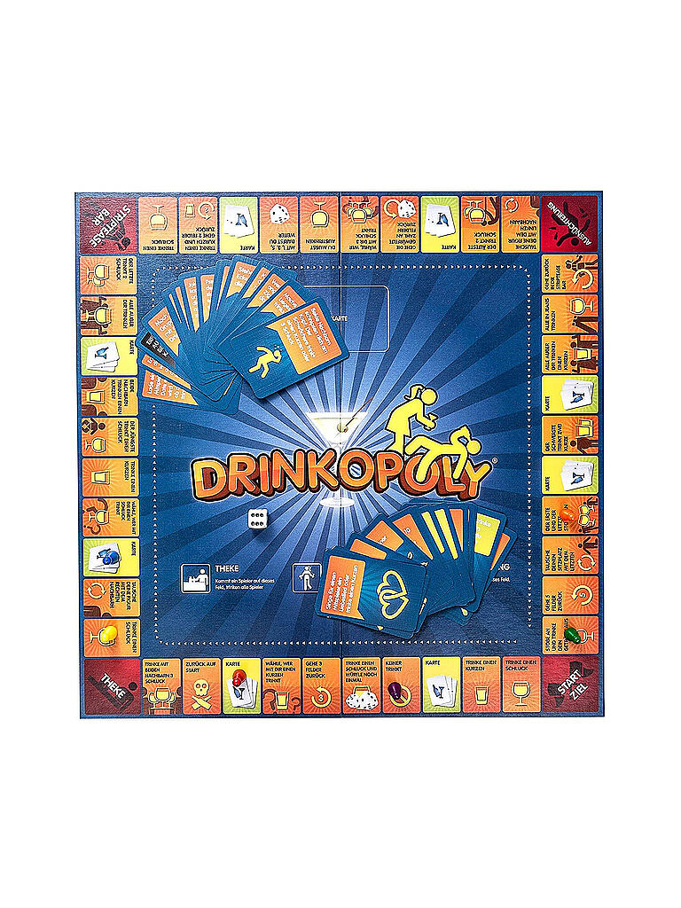 DRINKOPOLY | Drinkopoly Brettspiel | blau
