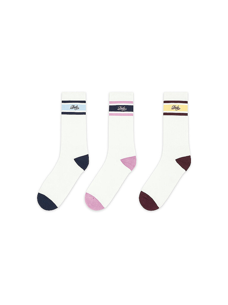 DROLE DE MONSIEUR Socken 3er Pkg. multicolor weiss