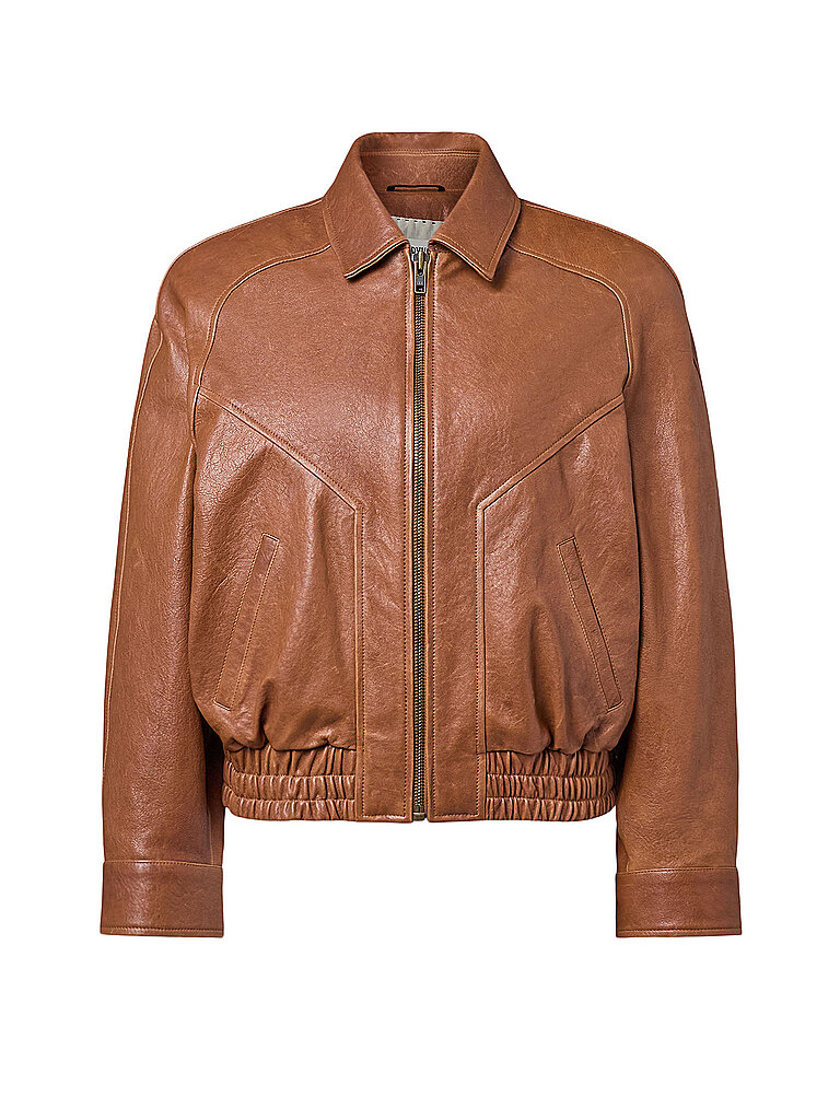 DRYKORN Lederjacke PATNEY hellbraun | 38