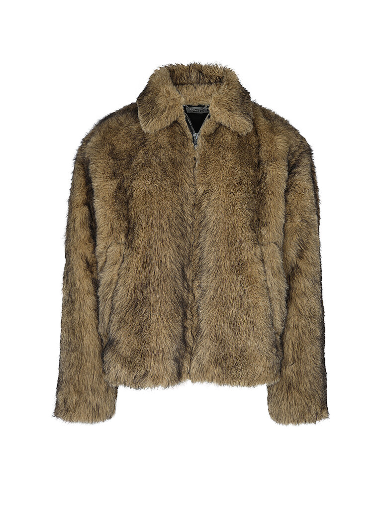 DRYKORN Jacke in Felloptik  RIKKO_F braun | S