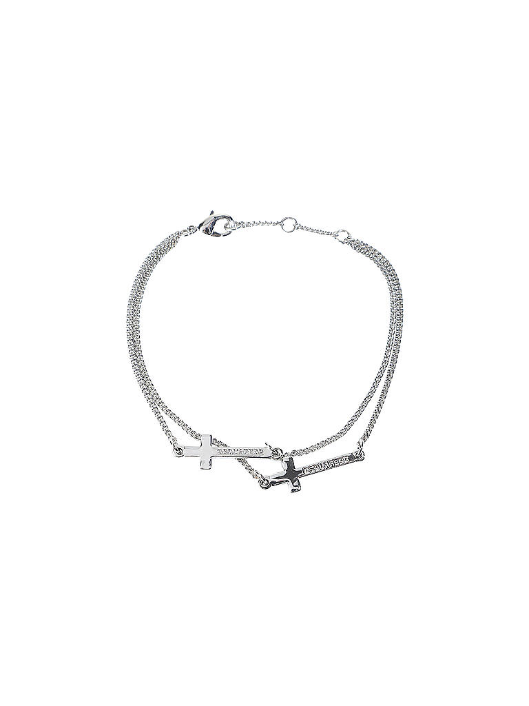 DSQUARED 2 | Armband Double Cross Bracelet | silber