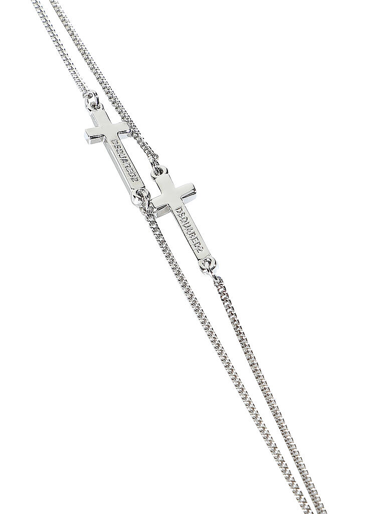 DSQUARED 2 | Armband Double Cross Bracelet | silber