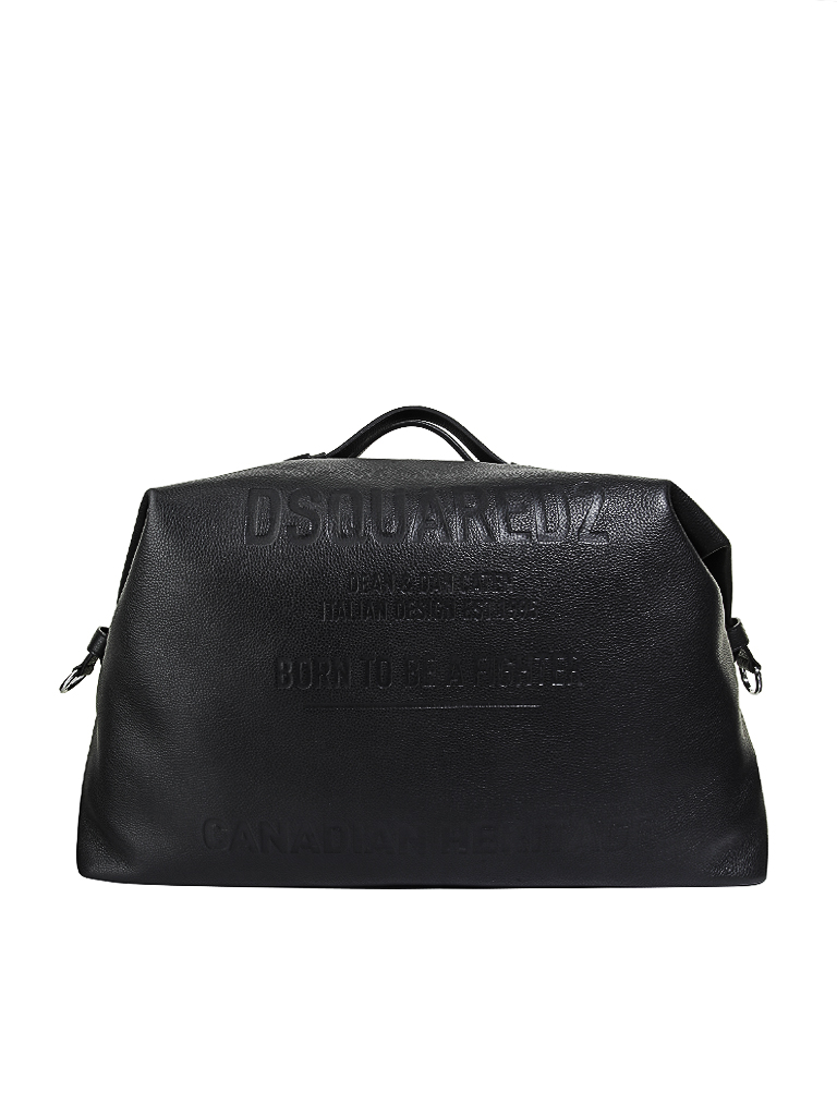 DSQUARED 2 | Ledertasche - Weekender | schwarz