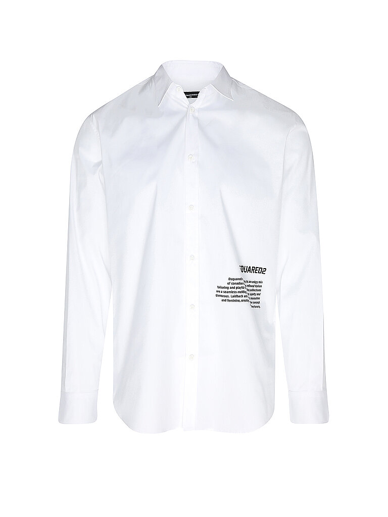 DSQUARED2 Hemd Regular Fit  weiss | 52