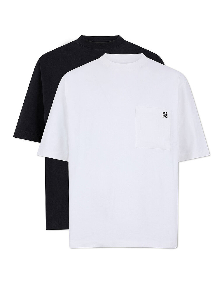 DSQUARED2 T-Shirt 2er Pkg.  schwarz | XL