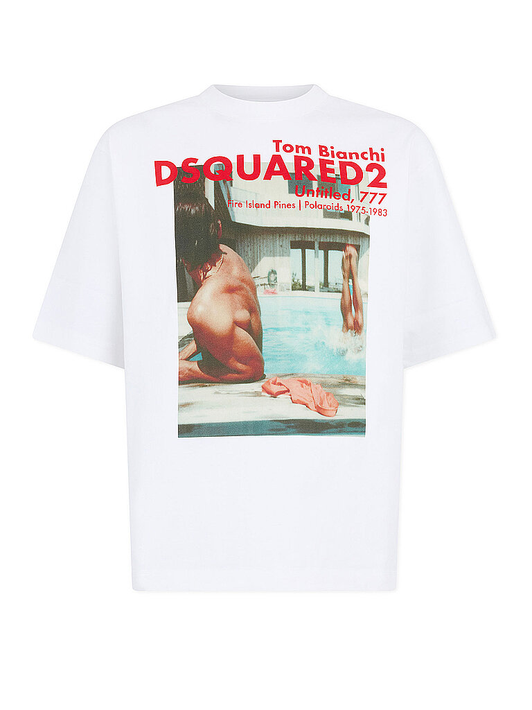 DSQUARED2 T-Shirt weiss M herren