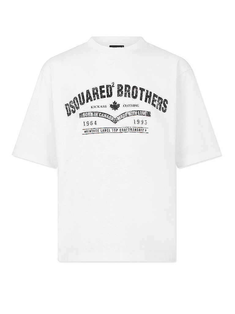 DSQUARED2 T-Shirt Loose Fit weiss | L