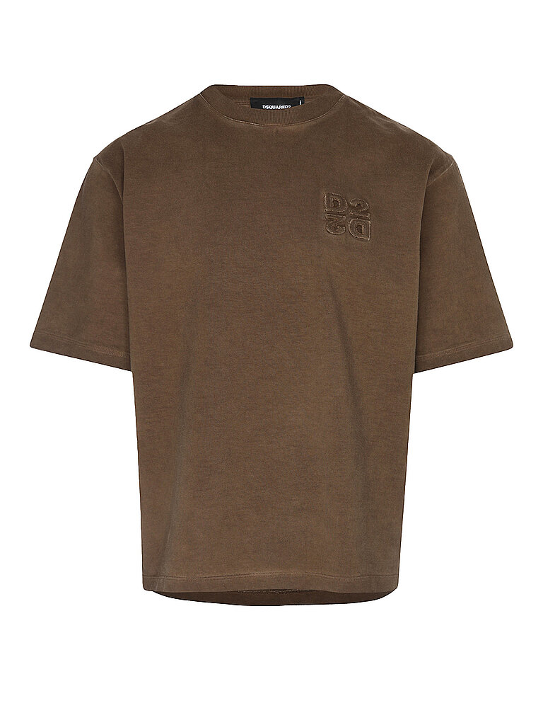 DSQUARED2 T-Shirt  Loose Fit braun | L