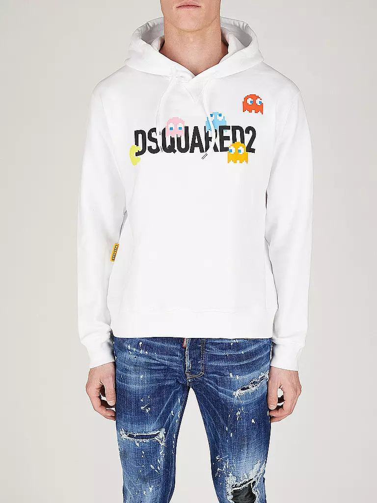 DSQUARED2 | Kapuzensweater - Hoodie PACMAN | weiss