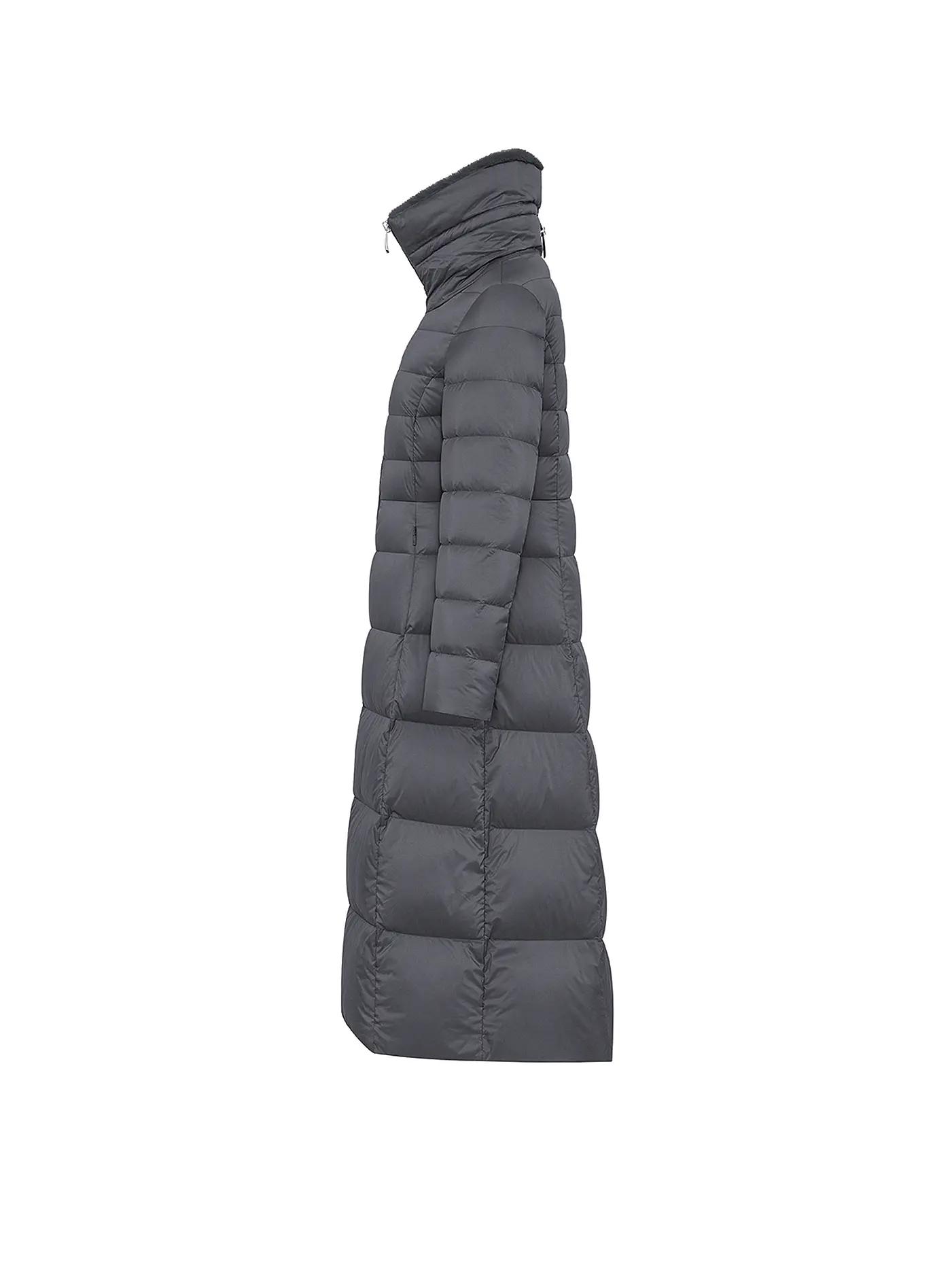 DUNO | Daunensteppmantel MELROSE | grau