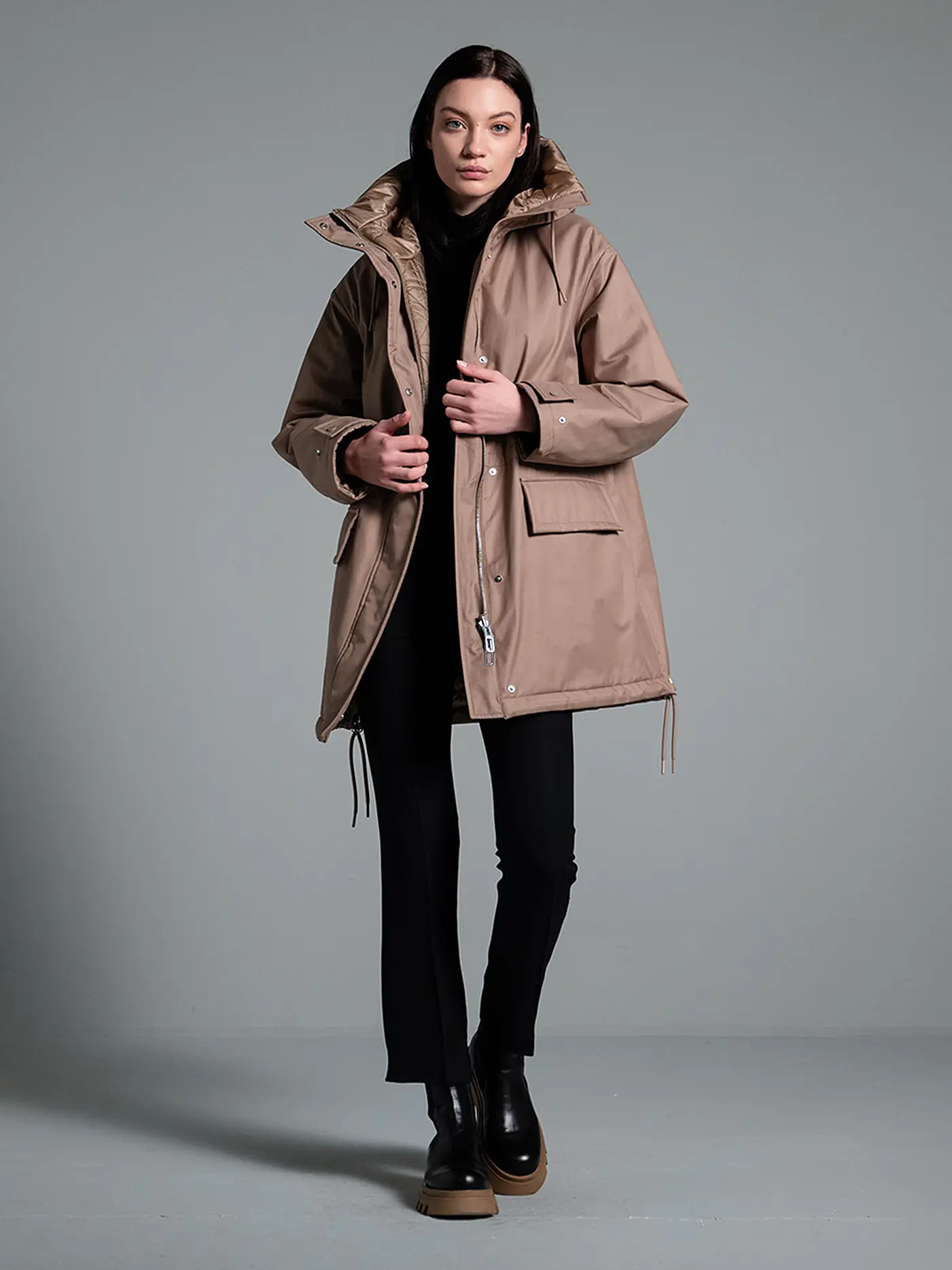 DUNO | Wendejacke - Parka | beige