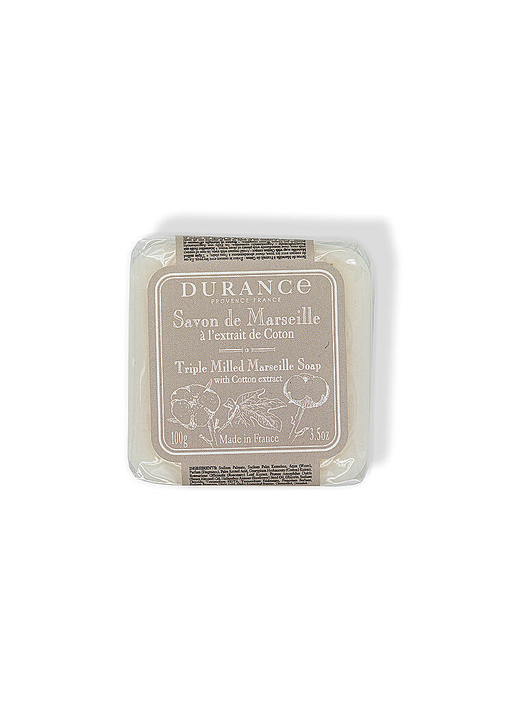 DURANCE | Marseiller Seife Baumwolle 100g | creme