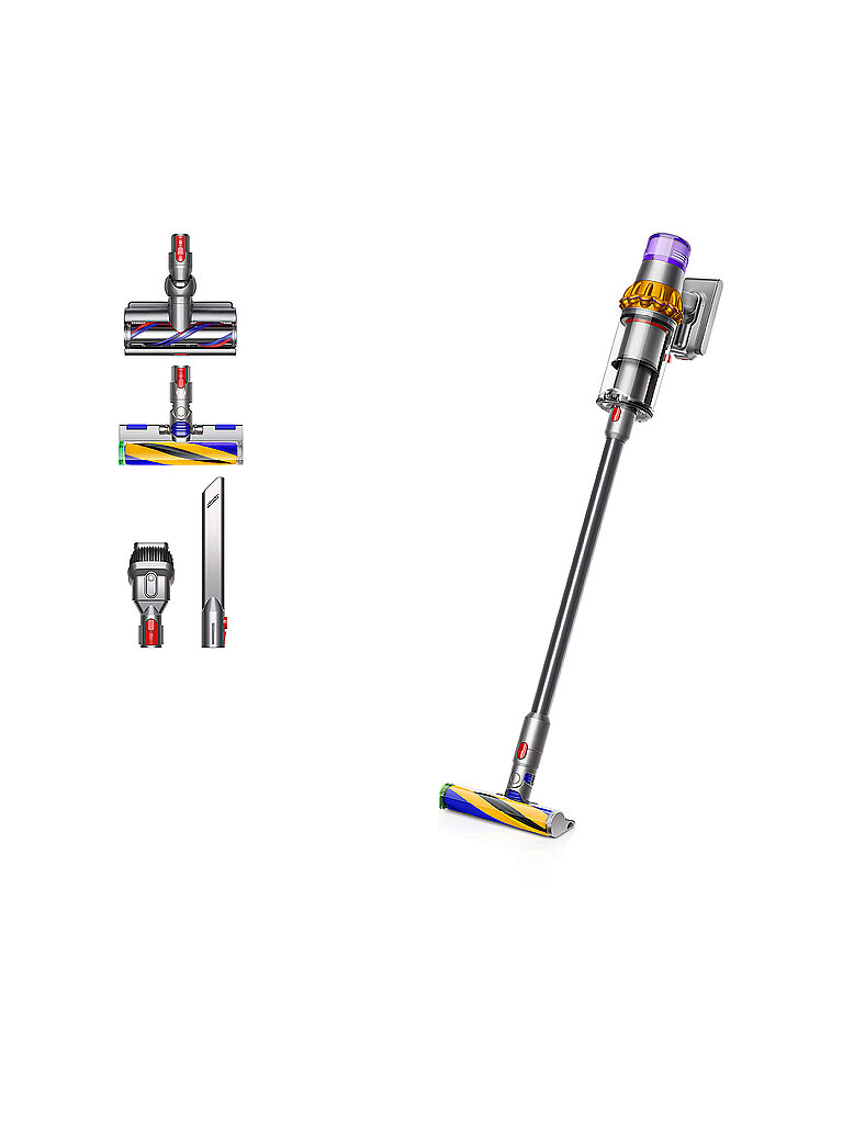 Dyson Aspirateur Balai V15 Detect Abosulte Nickel / Yellow One Size unisex 3