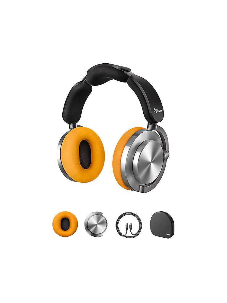 DYSON Over-Ear-Kopfhörer "OnTrac™", gelb, aluminium, B:21cm H:20cm T:10,8cm, Kopfhörer, Integriertes Mikrofon zum telefonieren und Geräuschunterdrückung 5