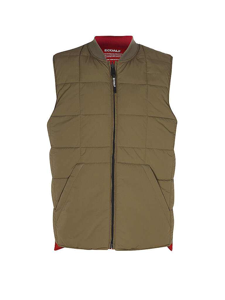 Steppgilet dunkelrot XL herren