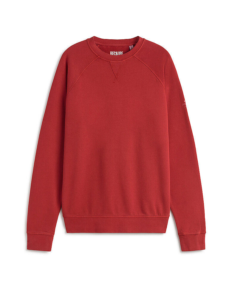 Sweater dunkelrot L herren