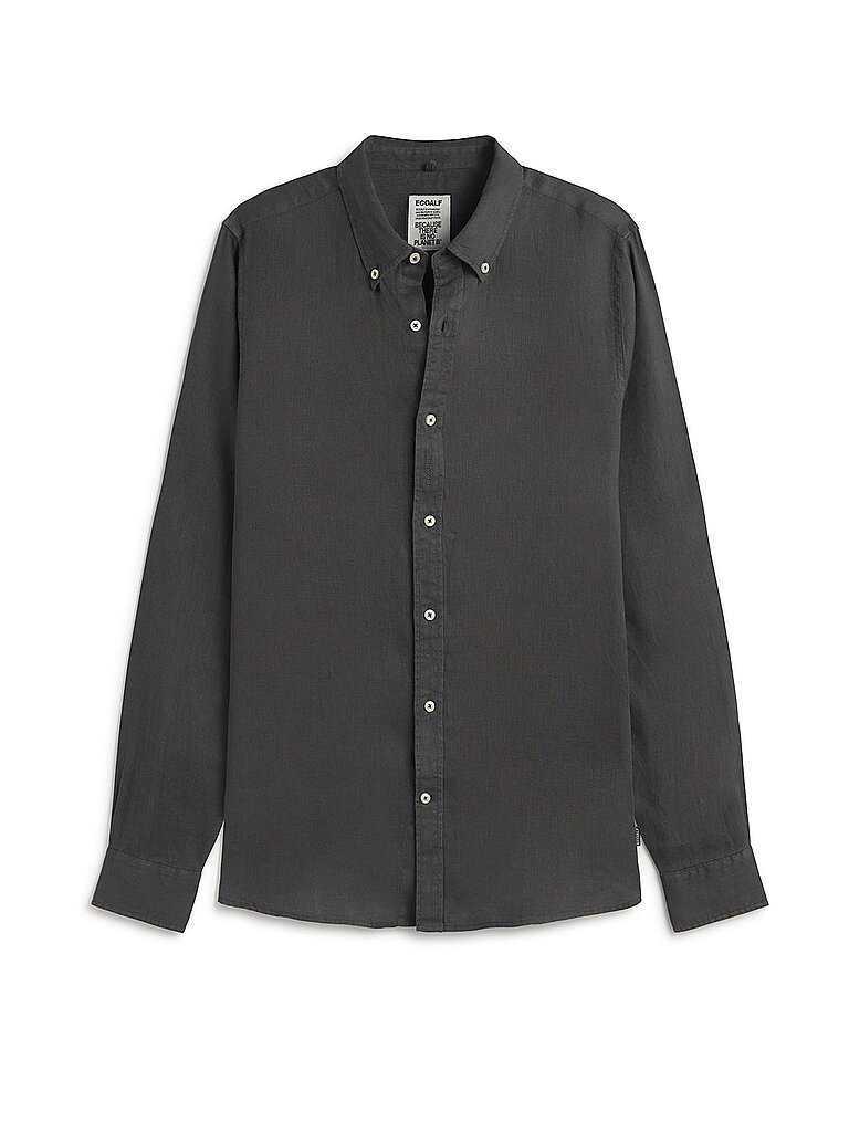 ECOALF Leinenhemd grau S herren