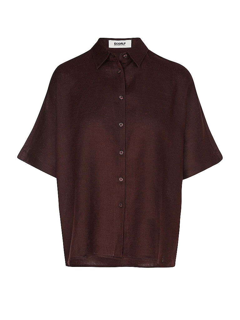 Leinenbluse MELANIA braun M damen