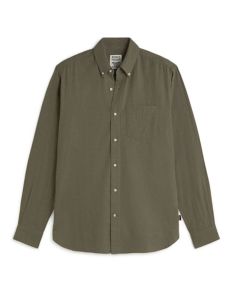 ECOALF Flanellhemd JAVIER olive | S
