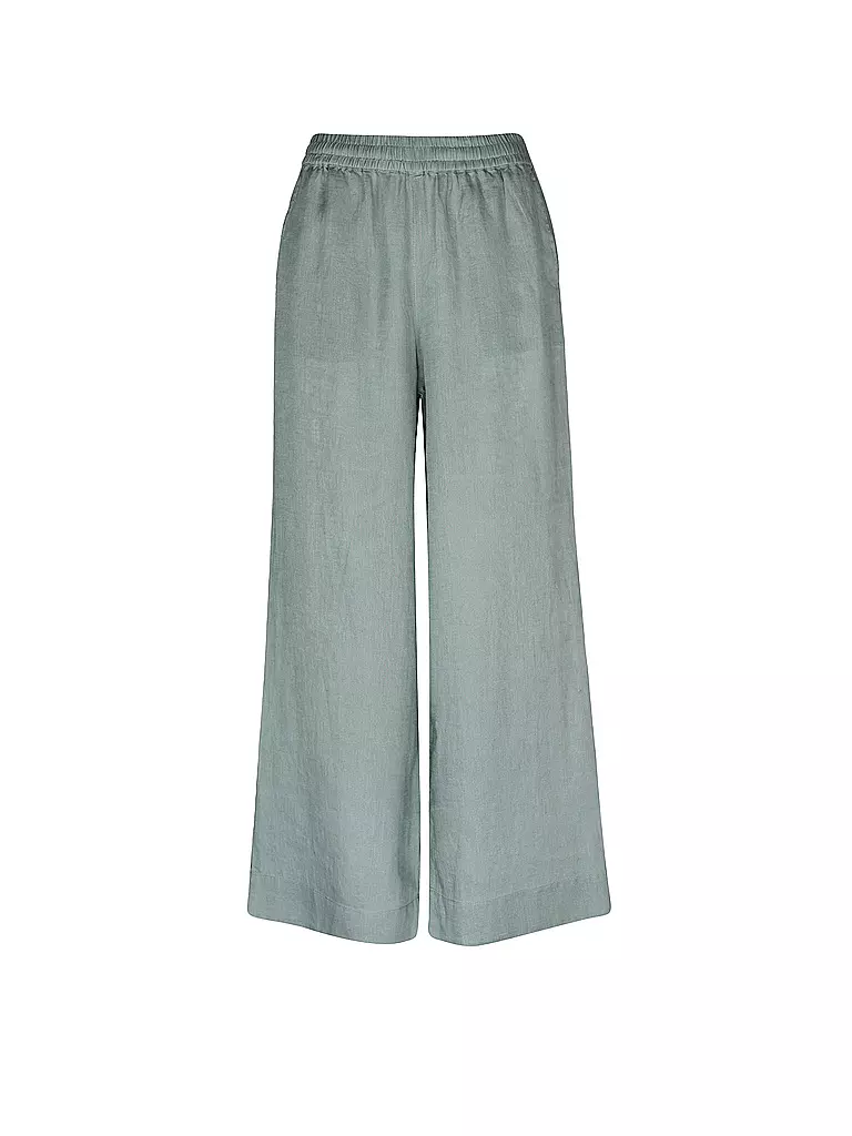 ECOALF | Leinenhose  wide leg MOSAALF | hellgrau